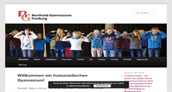 Desktop Screenshot of berthold-gymnasium.de